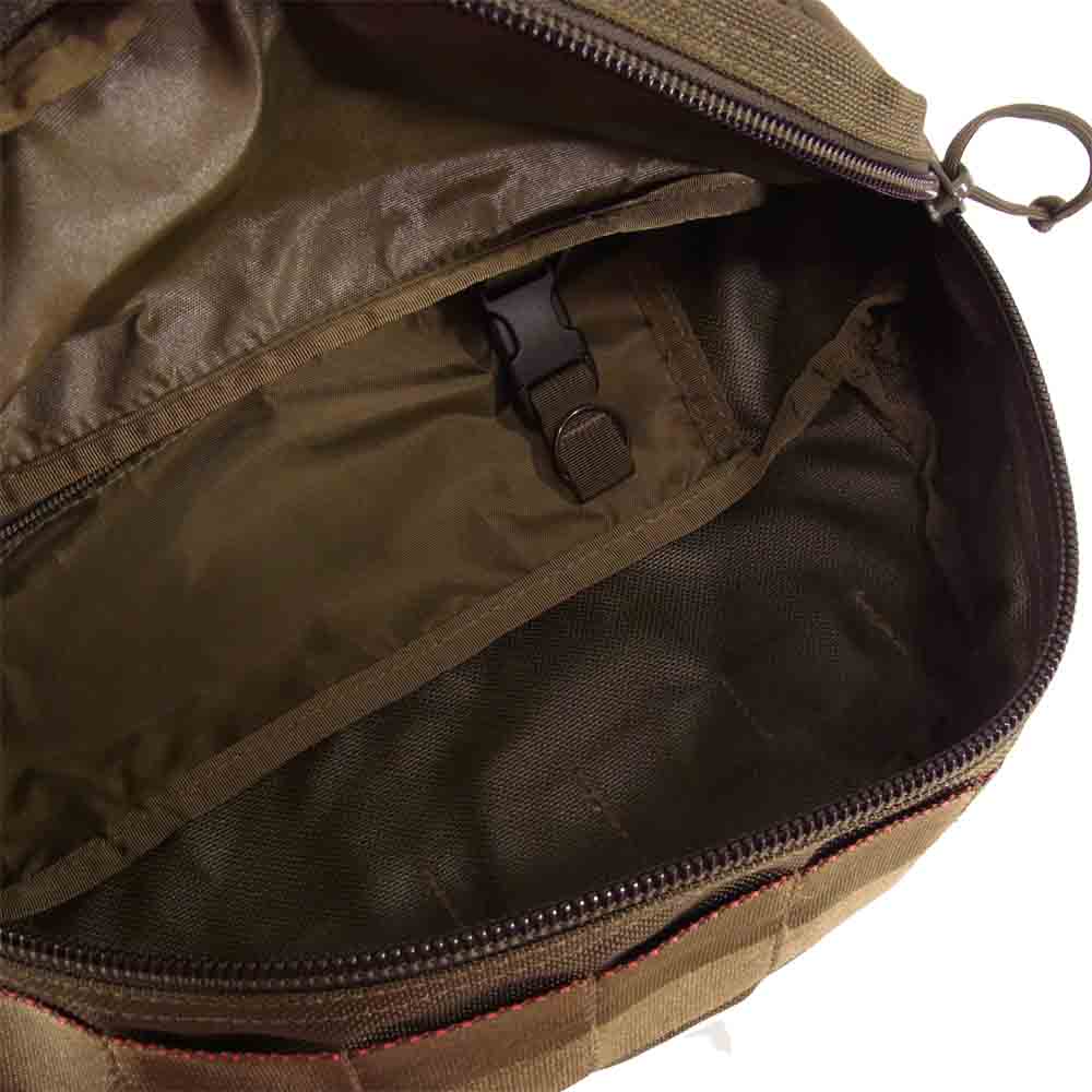 BRIEFING ブリーフィング BRF225219 Made in USA MASTER POD マスターポッド ウエストバッグ ウエストポーチ ショルダーバッグ カーキ系【極上美品】【中古】