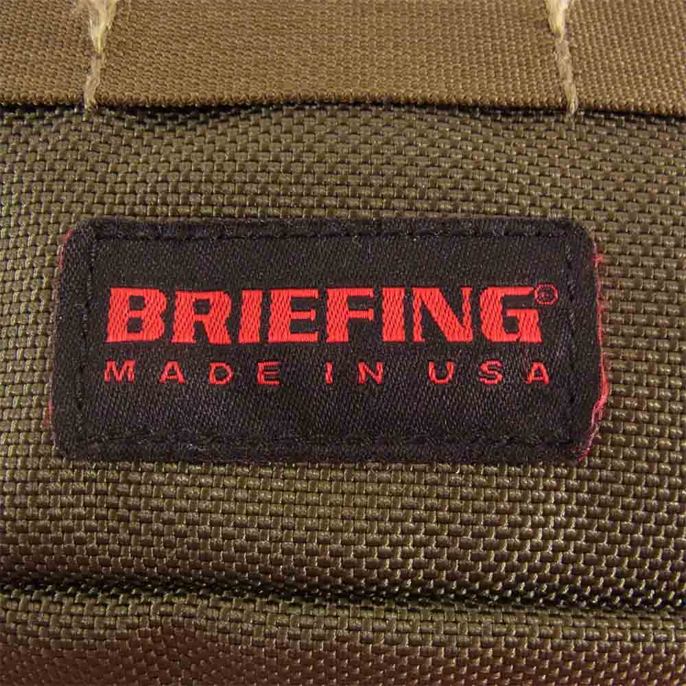 BRIEFING ブリーフィング BRF225219 Made in USA MASTER POD マスターポッド ウエストバッグ ウエストポーチ ショルダーバッグ カーキ系【極上美品】【中古】
