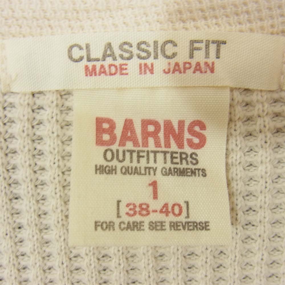 BARNS OUTFITTERS バーンズ サーマル カットソー オフホワイト系 1【中古】