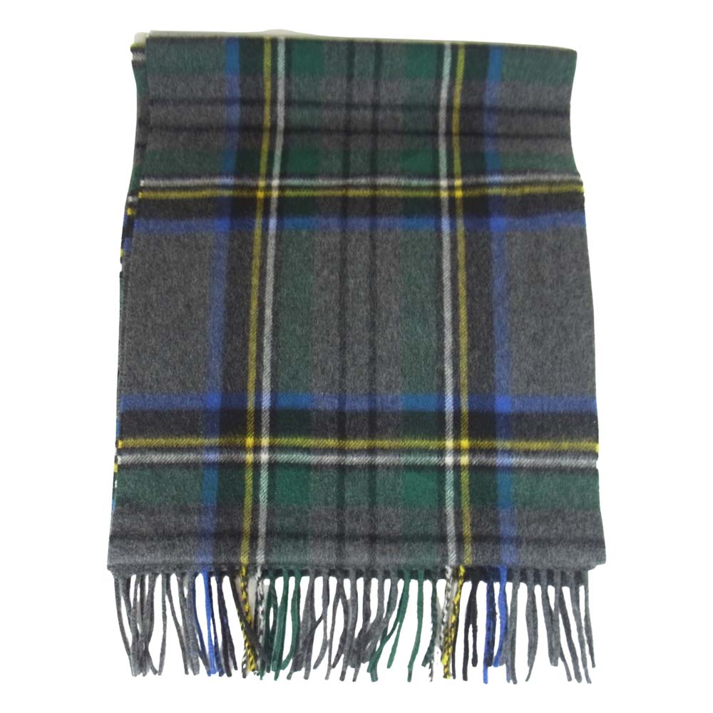 ジョシュア エリス 英国製 カシミヤ 100％ マフラー ストール グレー系【美品】【中古】