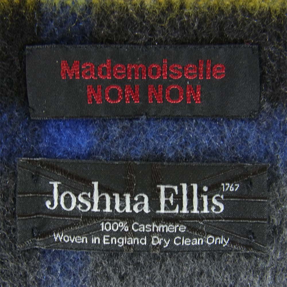 ジョシュア エリス 英国製 カシミヤ 100％ マフラー ストール グレー系【美品】【中古】