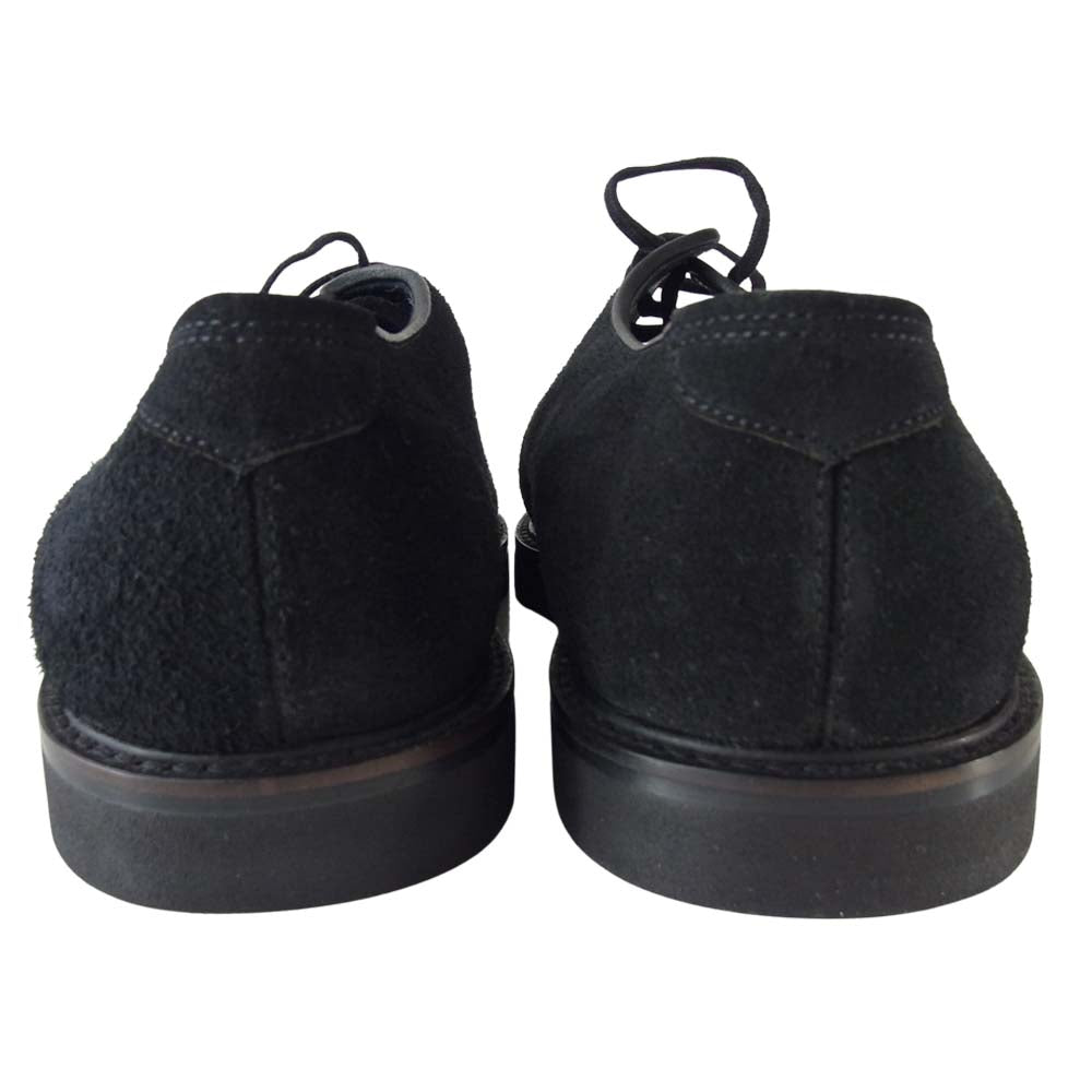 Yohji Yamamoto ヨウジヤマモト Y's for men ワイズフォーメン 80s 初期ロゴ スエード プレーントゥ シューズ ブラック系 LL【中古】