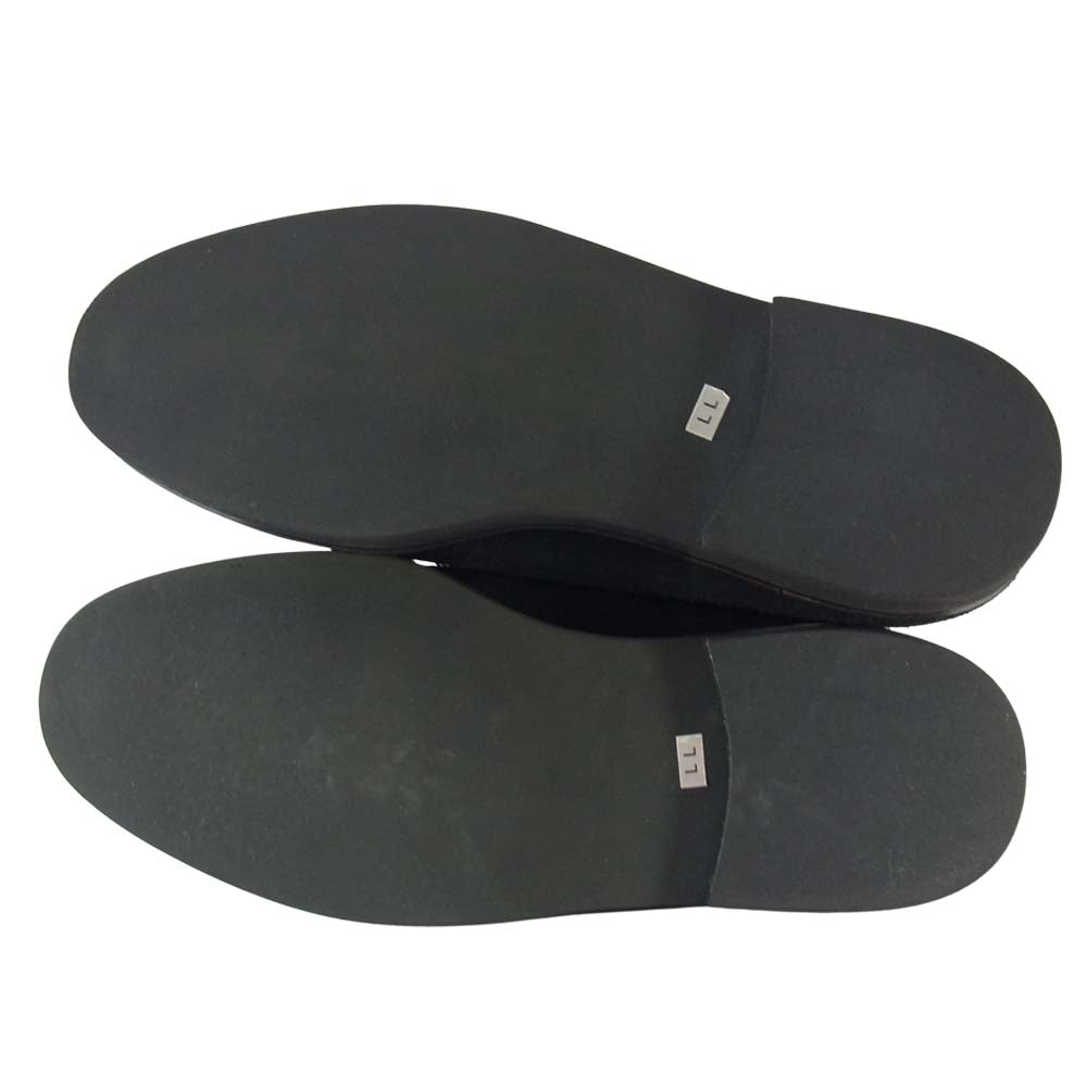 Yohji Yamamoto ヨウジヤマモト Y's for men ワイズフォーメン 80s 初期ロゴ スエード プレーントゥ シューズ ブラック系 LL【中古】