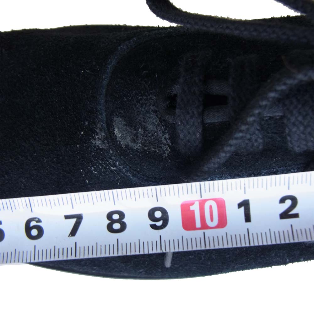 Yohji Yamamoto ヨウジヤマモト POUR HOMME プールオム 80s 丸ロゴ 初期 スエード レザー シューズ ブラック系 L【美品】【中古】