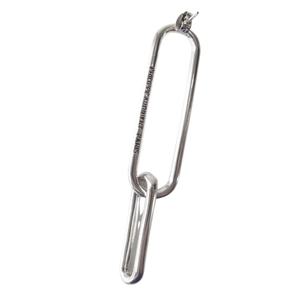 フィリップ オーディベール Double oval earring ピアス シルバー系 F【中古】
