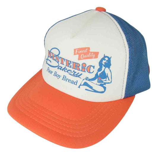 HYSTERIC GLAMOUR ヒステリックグラマー 0252QH02 ガール プリント メッシュ キャップ マルチカラー系 FREE【中古】