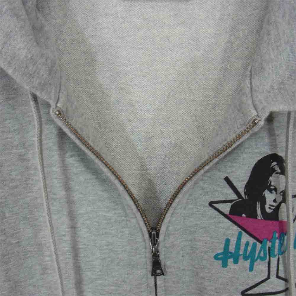 HYSTERIC GLAMOUR ヒステリックグラマー 0251CF07 THE NAKED TRUTH バック プリント パーカー グレー系 S【中古】