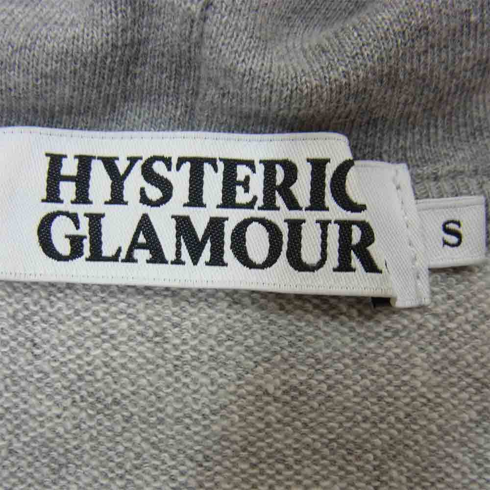 HYSTERIC GLAMOUR ヒステリックグラマー 0251CF07 THE NAKED TRUTH バック プリント パーカー グレー系 S【中古】