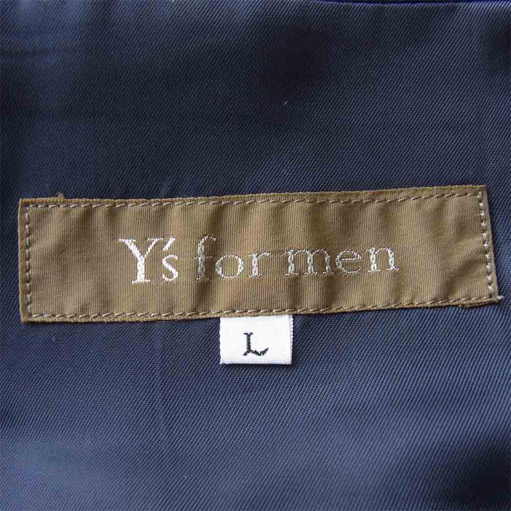 Yohji Yamamoto ヨウジヤマモト Y's for men ワイズフォーメン ダブルブレスト ウール テーラードジャケット ネイビー系 L【中古】