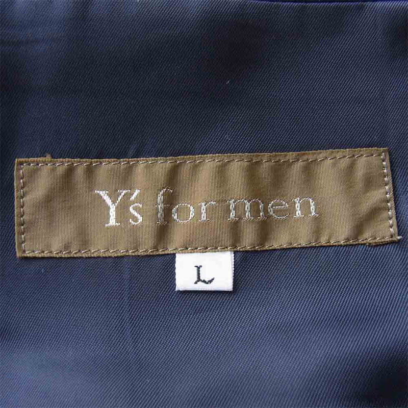 Yohji Yamamoto ヨウジヤマモト Y's for men ワイズフォーメン ダブルブレスト ウール テーラードジャケット ネイビー系 L【中古】