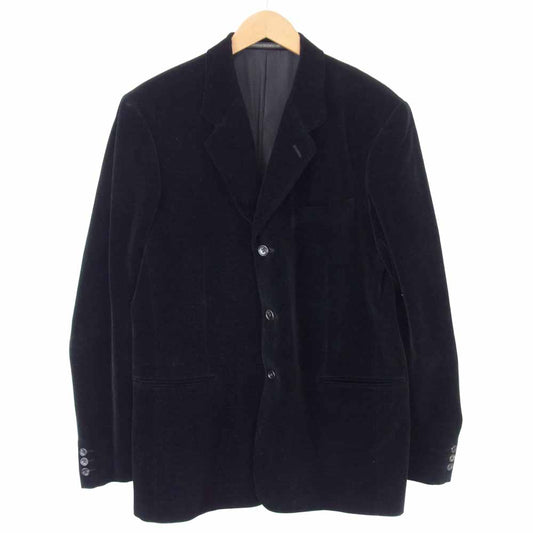 Yohji Yamamoto ヨウジヤマモト COSTUME'D HOMME コスチュームドオム ベロア 3B テーラードジャケット ブラック系 3【中古】