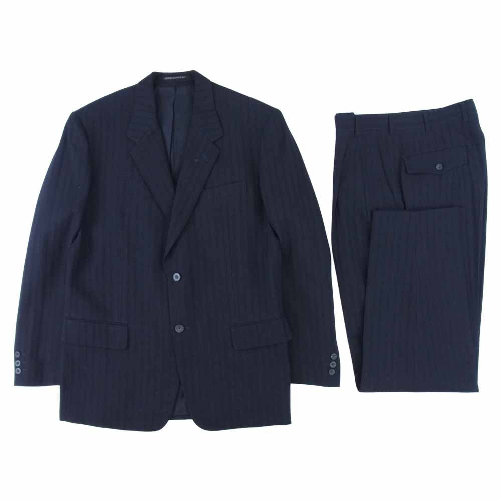 Yohji Yamamoto ヨウジヤマモト COSTUME'D HOMME コスチュームドオム シングル 2B セットアップ スーツ ダークネイビー系 M【中古】