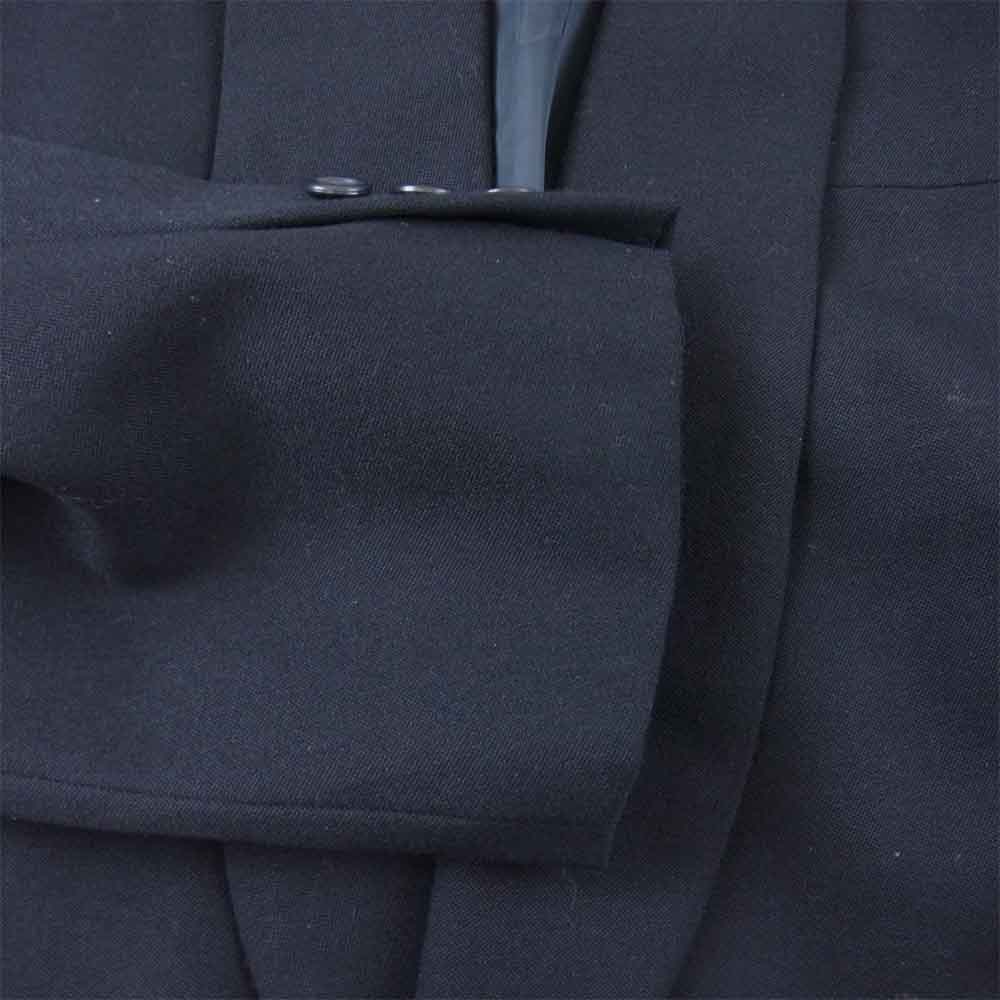 Yohji Yamamoto ヨウジヤマモト Y's for men ワイズフォーメン 80s 丸ロゴ 初期タグ ショールカラー ウール セットアップ ブラック系 ジャケットM ボトムL【中古】