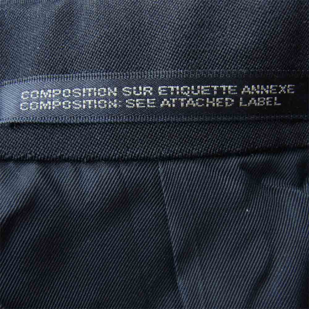 Yohji Yamamoto ヨウジヤマモト POUR HOMME プールオム 80s 丸ロゴ 初期タグ ラペル金ボタン装飾 ウール 2B テーラードジャケット ブラック系 M【中古】