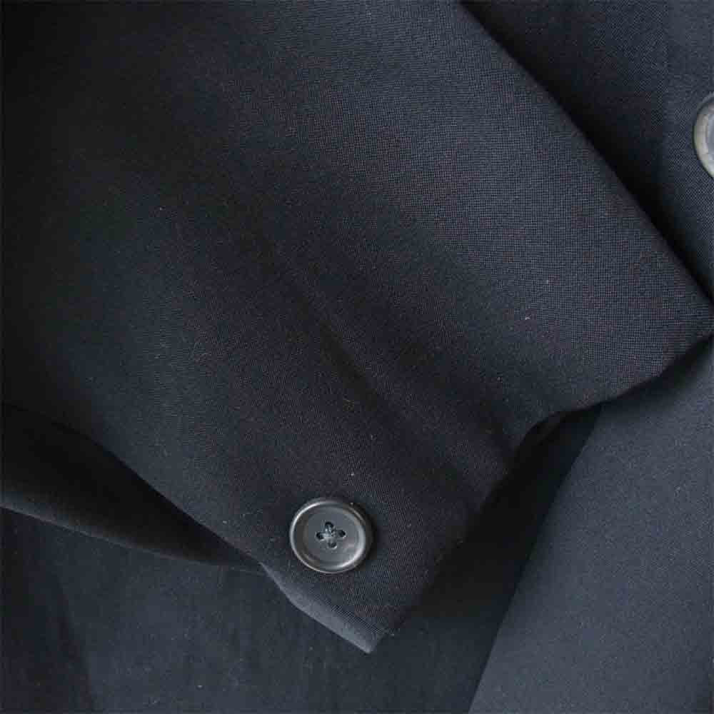 Yohji Yamamoto ヨウジヤマモト POUR HOMME プールオム 80s 丸ロゴ 初期タグ ラペル金ボタン装飾 ウール 2B テーラードジャケット ブラック系 M【中古】