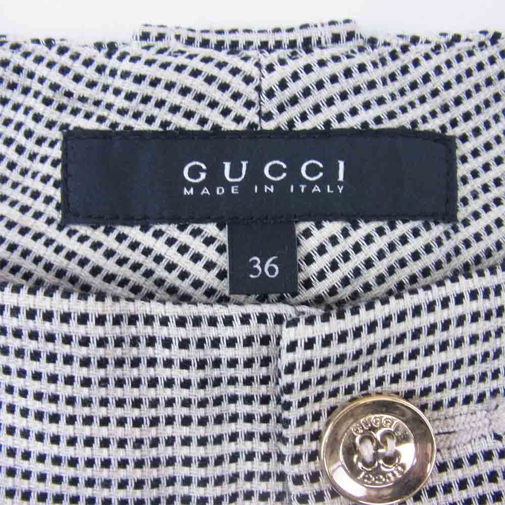 GUCCI グッチ セットアップ スーツ オフホワイト系×ブラック系 38【中古】