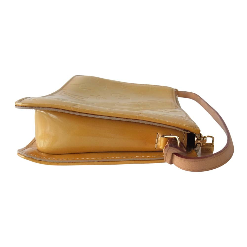 LOUIS VUITTON ルイ・ヴィトン M91010 モノグラム ヴェルニ レキシントン アクセサリー ポーチ イエロー系【中古】