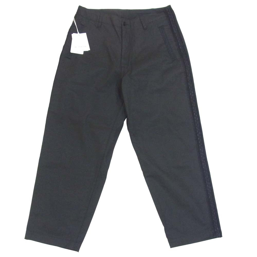 BRU NA BOINNE ブルーナボイン 7549 バウ パンツ コットン サイド 日本製 ブラック系 L【美品】【中古】