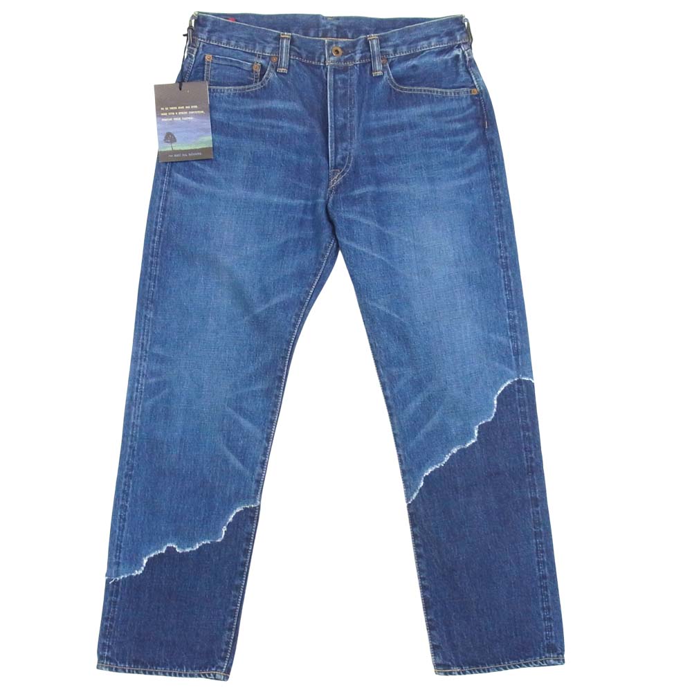 BRU NA BOINNE ブルーナボイン 7419 コンバット デニム パンツ 日本製 インディゴブルー系 1【美品】【中古】