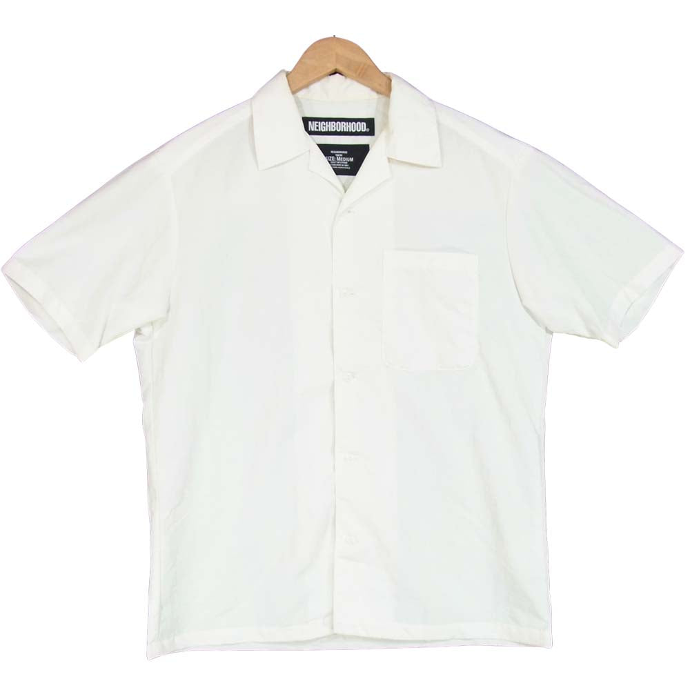 NEIGHBORHOOD ネイバーフッド 191AQNH-SHM06 ALOHA SOLID N-SHIRT 半袖 シャツ オフホワイト系 M【中古】