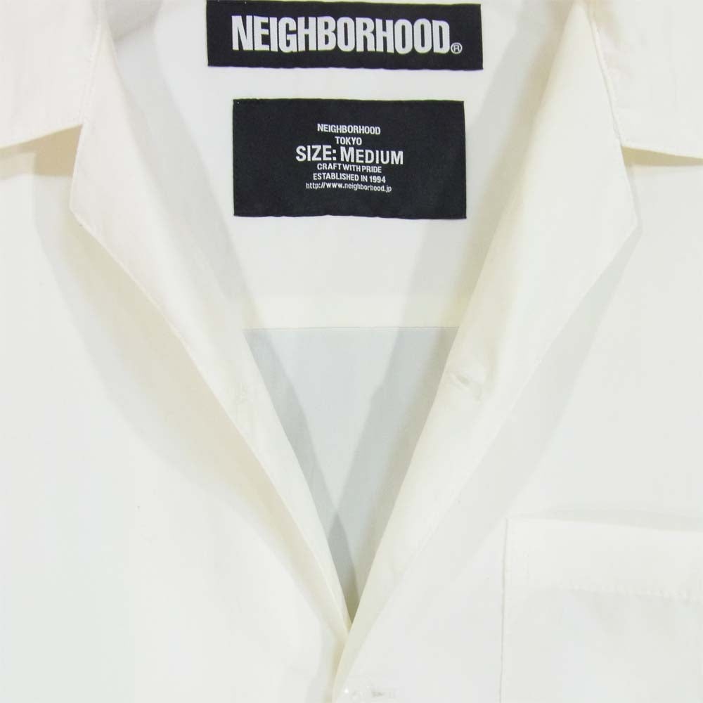 NEIGHBORHOOD ネイバーフッド 191AQNH-SHM06 ALOHA SOLID N-SHIRT 半袖 シャツ オフホワイト系 M【中古】
