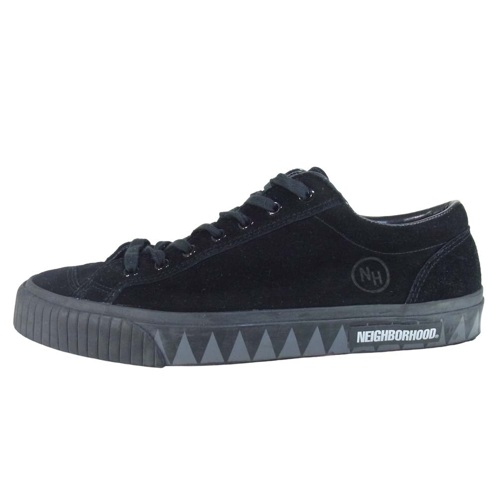 NEIGHBORHOOD ネイバーフッド G.R. / CL - SNEAKER スエード ローカット スニーカー ブラック系 27.5cm【中古】