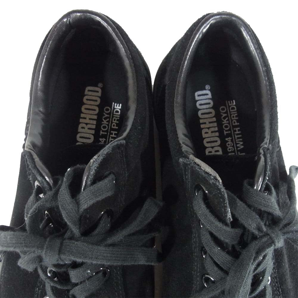 NEIGHBORHOOD ネイバーフッド G.R. / CL - SNEAKER スエード ローカット スニーカー ブラック系 27cm【中古】