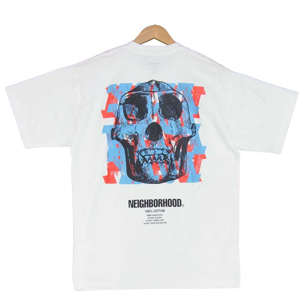 NEIGHBORHOOD ネイバーフッド 21SS 211PCNH-ST19 SKULL/C-TEE.SS スカル 半袖 Tシャツ ホワイト系 M【新古品】【未使用】【中古】
