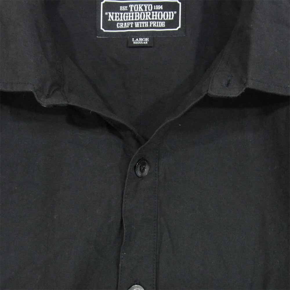 NEIGHBORHOOD ネイバーフッド 20SS 202SPNH-SHM01 TRAD/SHIRTS.LS トラッド 長袖 シャツ ブラック系 L【中古】