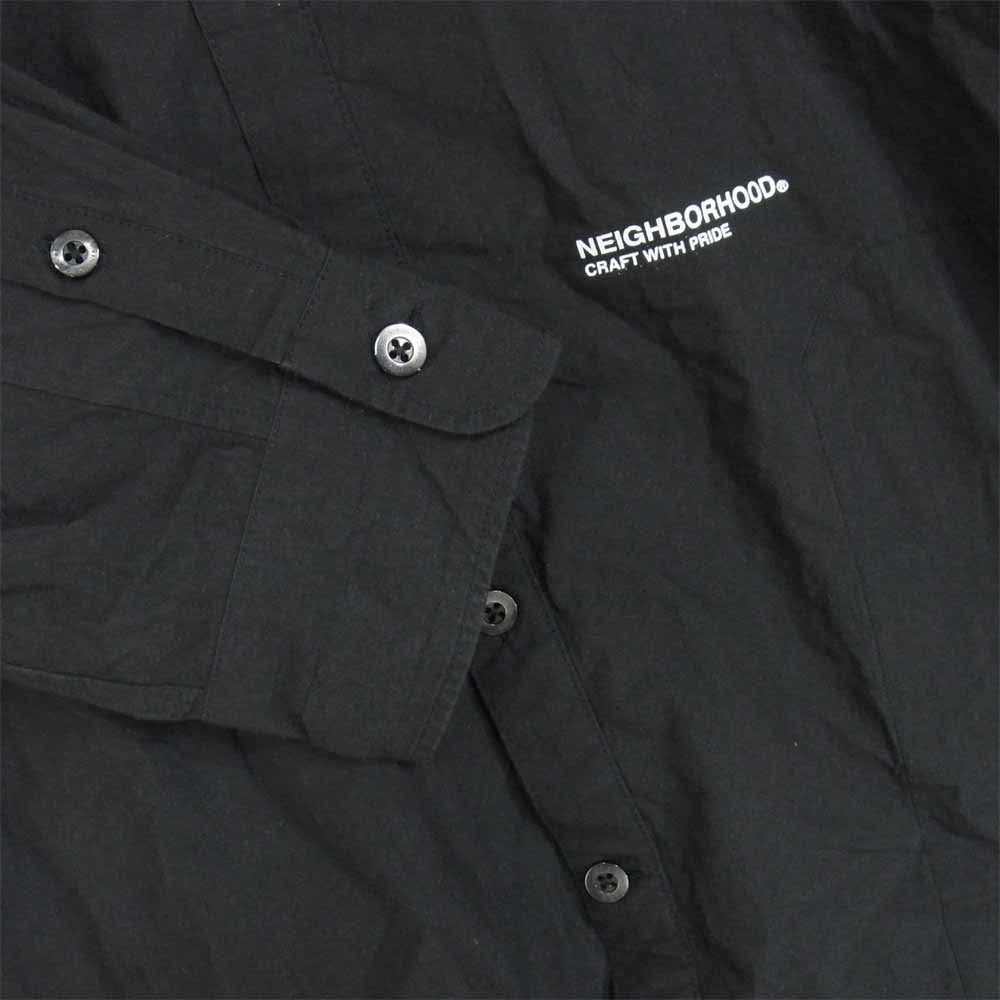 NEIGHBORHOOD ネイバーフッド 20SS 202SPNH-SHM01 TRAD/SHIRTS.LS トラッド 長袖 シャツ ブラック系 L【中古】