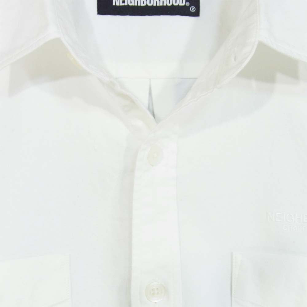 NEIGHBORHOOD ネイバーフッド 211BENH-SHM01 CLASSIC OX/SH.LS オックスフォード 長袖 シャツ ホワイト系 S【新古品】【未使用】【中古】