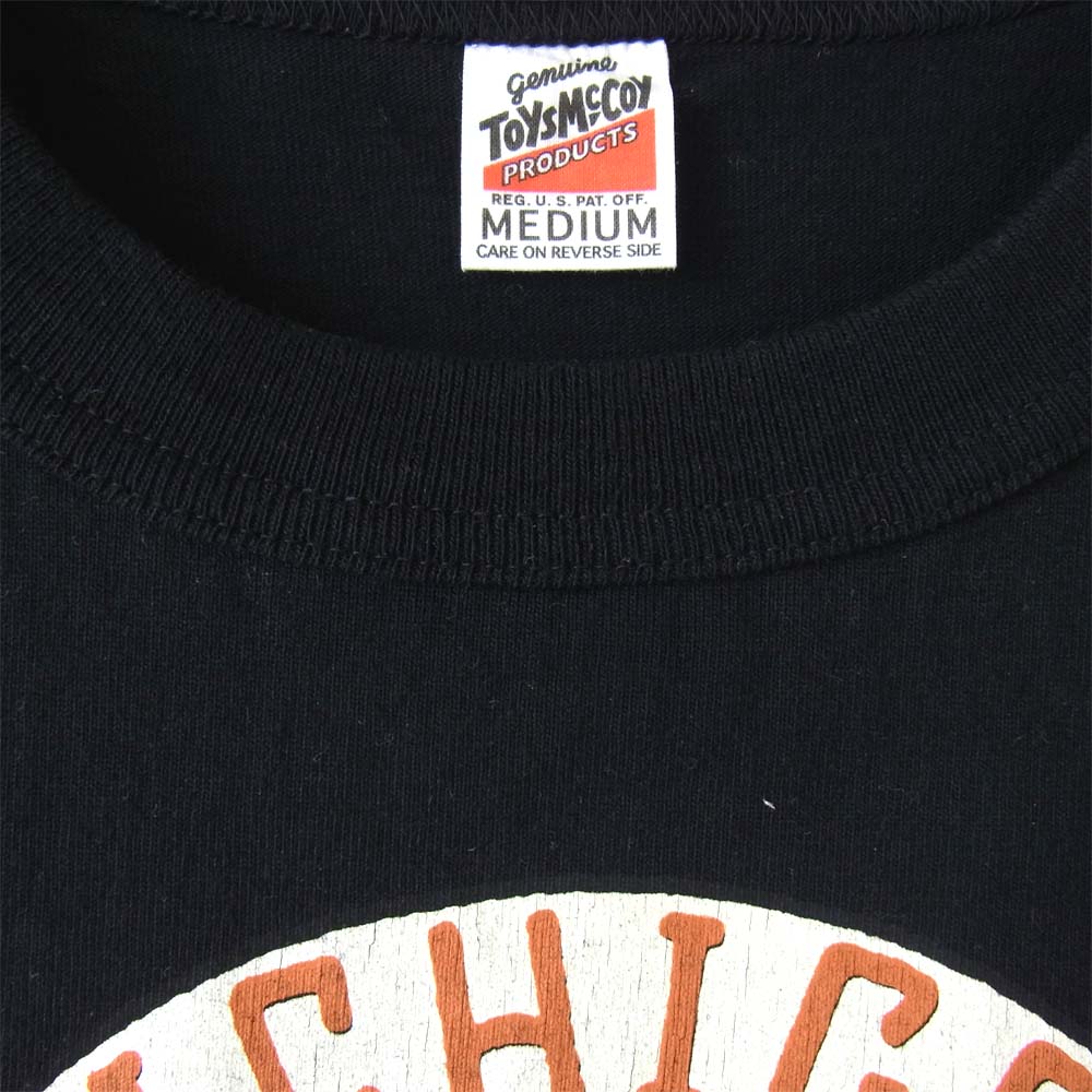 The REAL McCOY'S ザリアルマッコイズ TOYS McCOY トイズ マッコイ michigan renegades XXXXⅢ スカル ウイング Tシャツ ブラック系 M【美品】【中古】