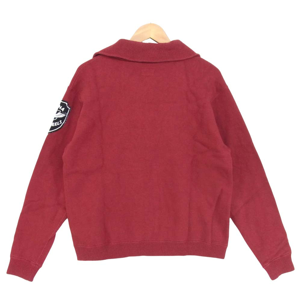 The REAL McCOY'S ザリアルマッコイズ 旧マッコイ BUCO ブコ ハーフジップ ヘビー ニット エンジ系 L【中古】