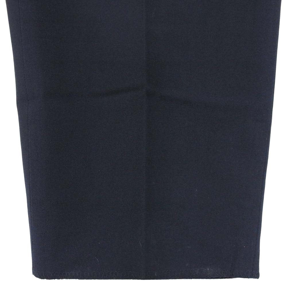 Yohji Yamamoto ヨウジヤマモト POUR HOMME プールオム ウール ギャバジン 2タック スラックス パンツ ダークネイビー系 S【中古】