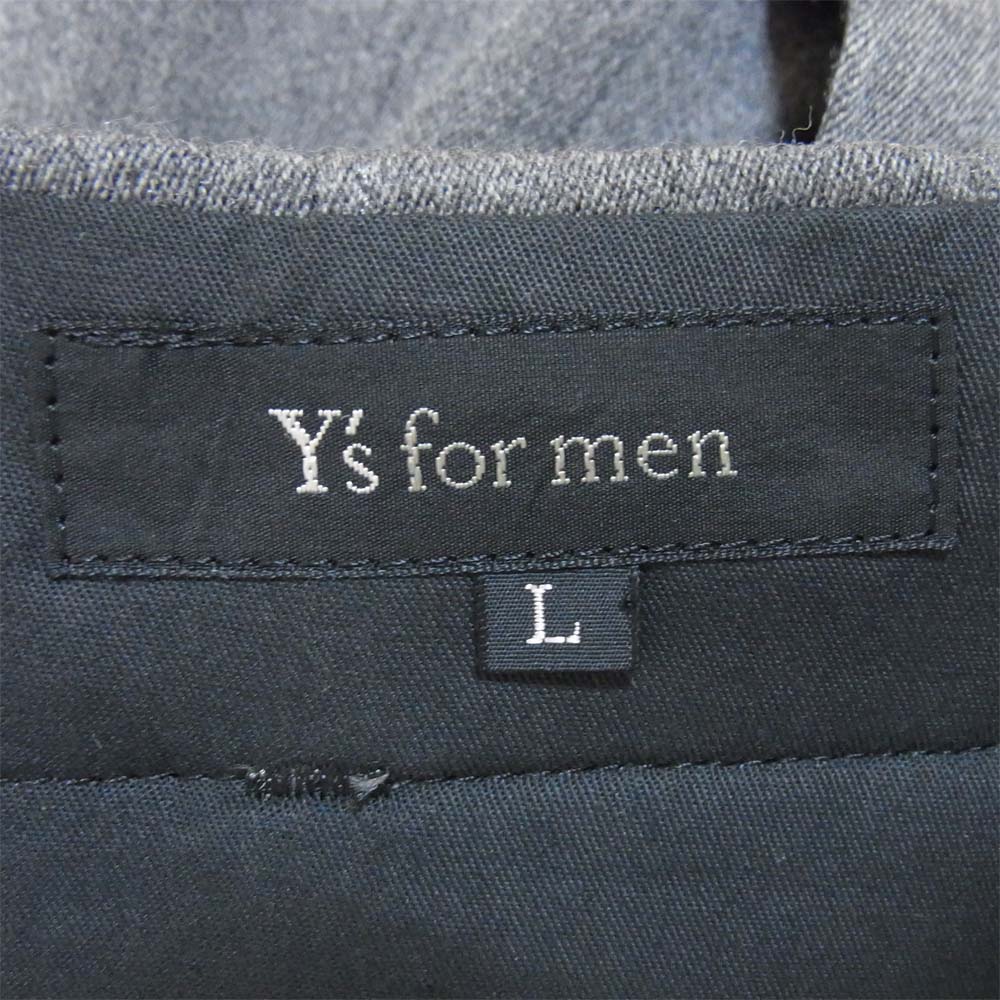 Yohji Yamamoto ヨウジヤマモト Y's for men ワイズフォーメン ウール 2タック パンツ グレー系 L【中古】