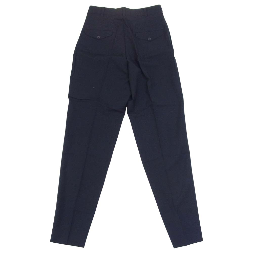 Yohji Yamamoto ヨウジヤマモト POUR HOMME プールオム ウールギャバジン 4タック パンツ ダークネイビー系 M【中古】