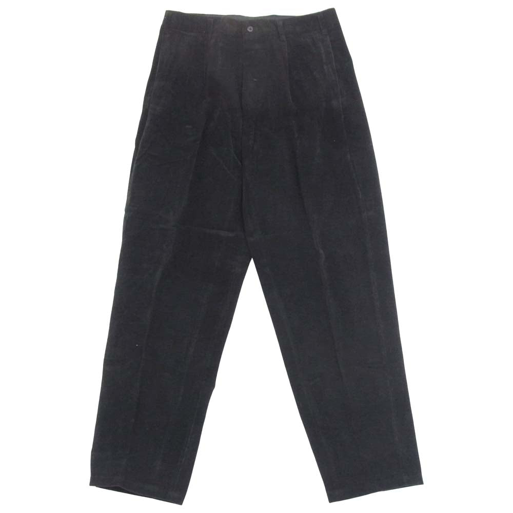 Yohji Yamamoto ヨウジヤマモト Y's for men ワイズフォーメン コーデュロイ 2タック パンツ ブラック系 L【中古】