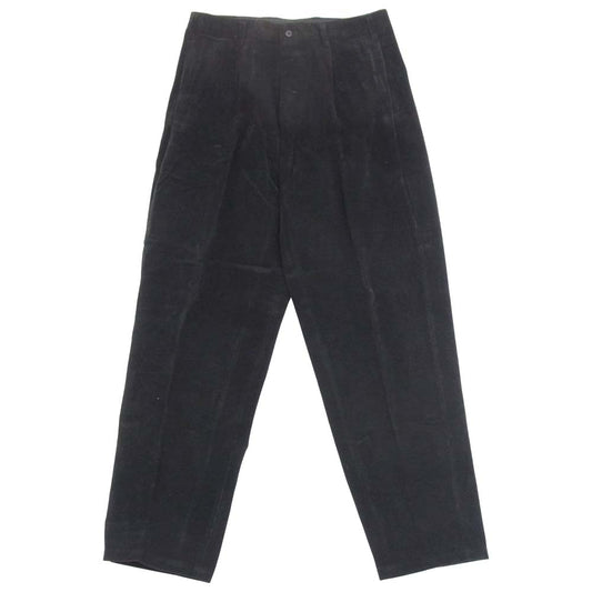 Yohji Yamamoto ヨウジヤマモト Y's for men ワイズフォーメン コーデュロイ 2タック パンツ ブラック系 L【中古】