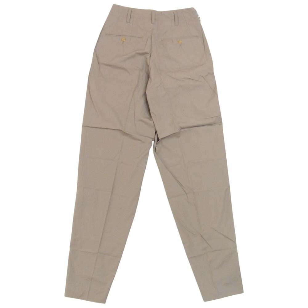 Yohji Yamamoto ヨウジヤマモト POUR HOMME プールオム 80s 丸ロゴ 初期タグ コットン 1タック パンツ グレージュ系 S【中古】