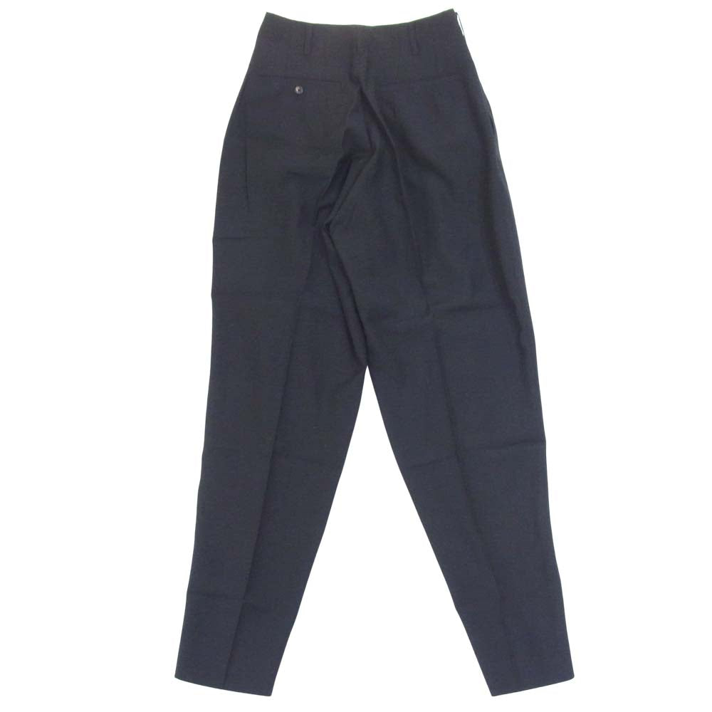 Yohji Yamamoto ヨウジヤマモト POUR HOMME プールオム 80s 丸ロゴ 初期タグ ウールトロ 3タック パンツ ブラック系 S【中古】