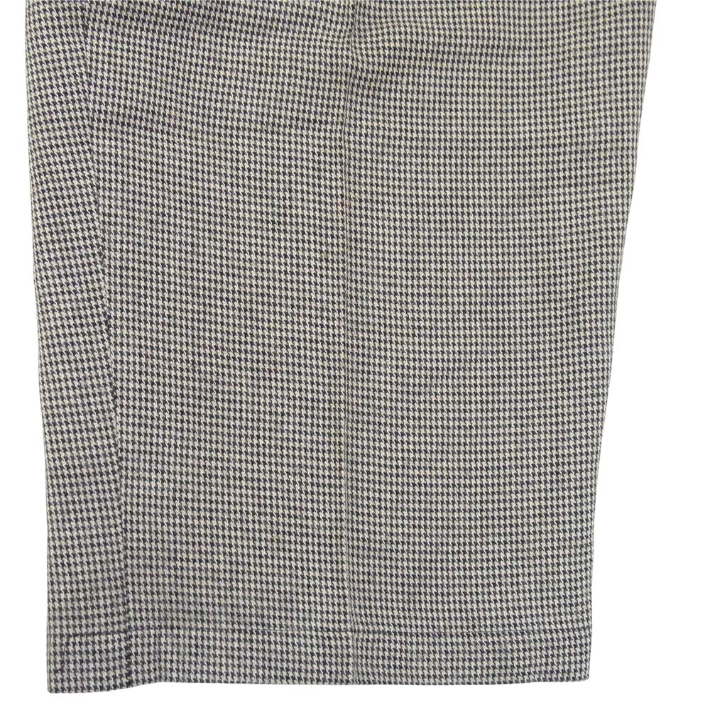 Yohji Yamamoto ヨウジヤマモト Y's for men ワイズフォーメン レーヨン 千鳥格子 2タック パンツ グレー系 M【中古】