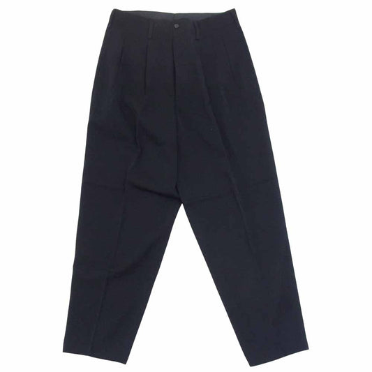 Yohji Yamamoto ヨウジヤマモト POUR HOMME プールオム ウールトロ 2タック パンツ ブラック系 M【中古】