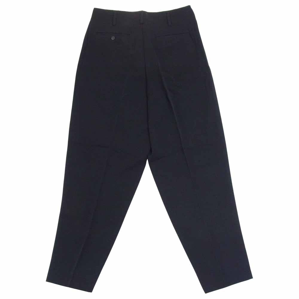 Yohji Yamamoto ヨウジヤマモト POUR HOMME プールオム ウールトロ 2タック パンツ ブラック系 M【中古】
