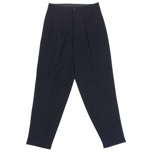 Yohji Yamamoto ヨウジヤマモト POUR HOMME プールオム ウールトロ 2タック パンツ ブラック系 M【中古】