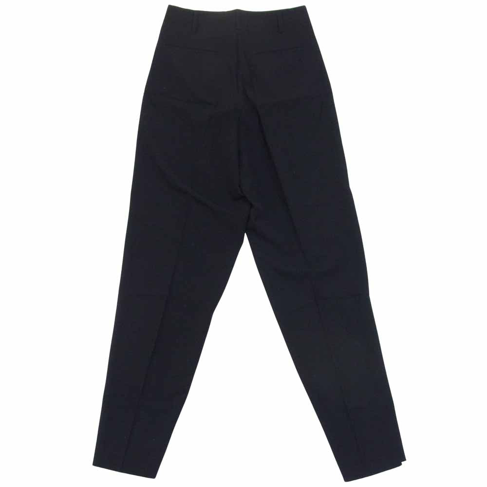 Yohji Yamamoto ヨウジヤマモト POUR HOMME プールオム 80s 丸ロゴ 初期タグ ウールギャバジン 2タック パンツ ブラック系 S【中古】