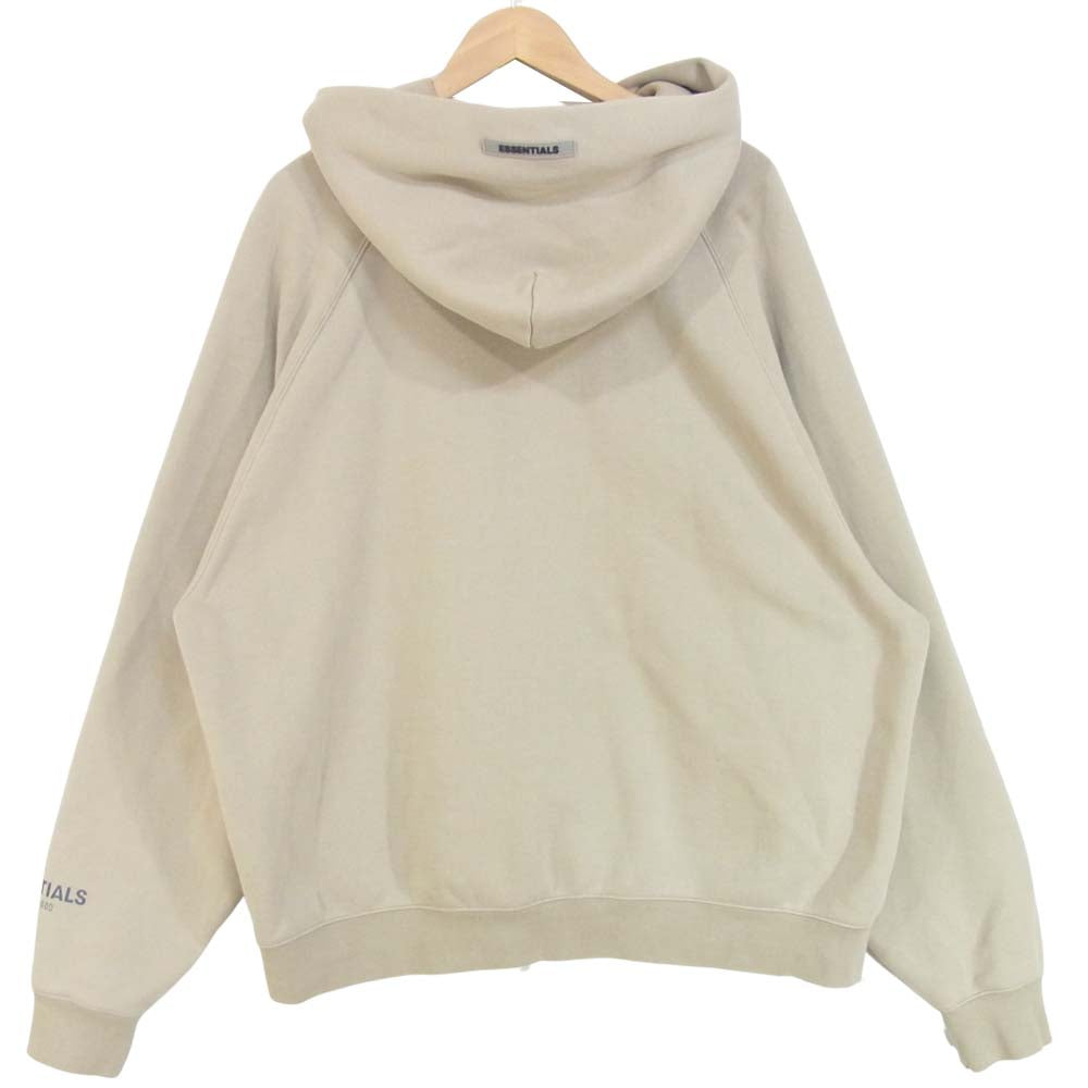 FEAR OF GOD フィアオブゴッド Essentials エッセンシャルズ CORE PULL OVER HOODIE パーカー グレージュ系 L【中古】