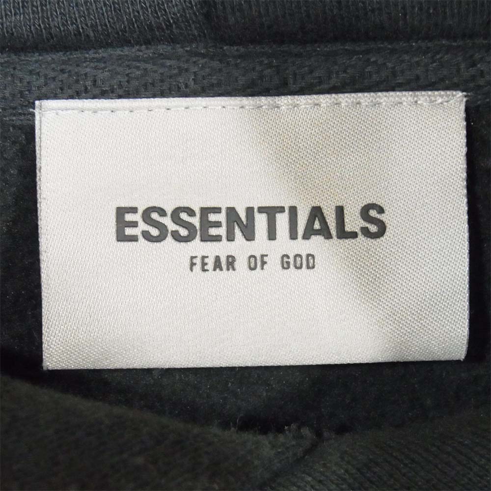FEAR OF GOD フィアオブゴッド Essentials エッセンシャルズ フロント ロゴ パーカー ブラック系 XL【中古】