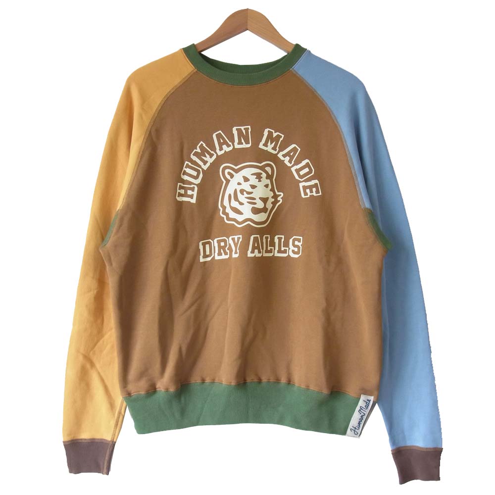HUMAN MADE ヒューマンメイド タイガー プリント クレイジー スウェット シャツ マルチカラー系 XL【中古】