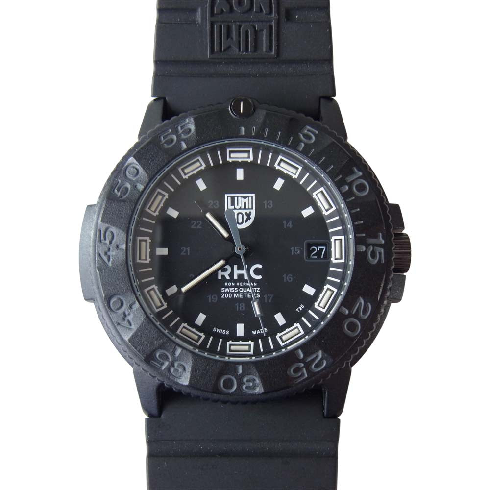 LUMINOX ルミノックス × ロンハーマン Ron Herman Navy Sels 3001 BO Watch ネイビーシールズ 腕時計  ブラック系【中古】
