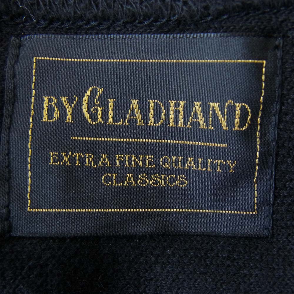 BY GLADHAND バイグラッドハンド BYGH-20-SS-06 ISLAND H/S BOAT NECK ジャガード パイル ボートネック カットソー ブラック系 XL【中古】